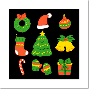 Christmas decorations Posters and Art